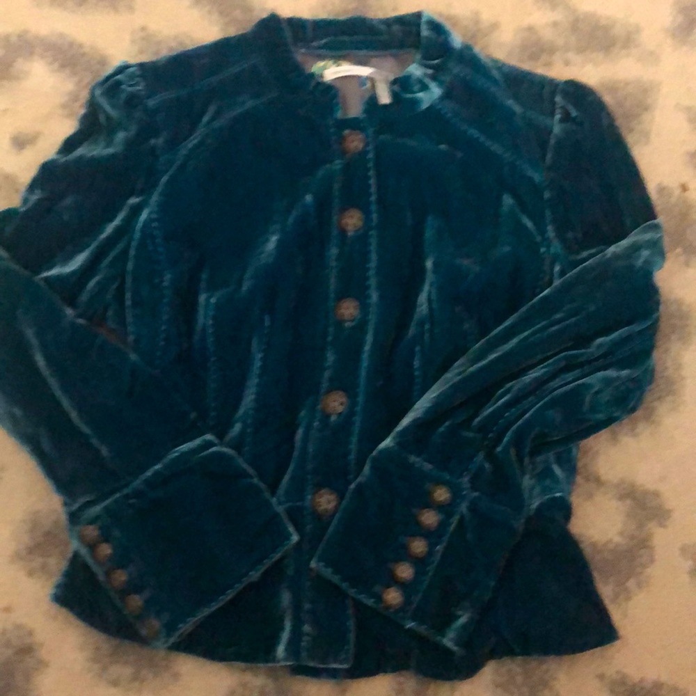 NORDSTROM LABEL VELVET JACKET